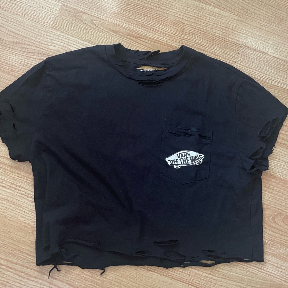 Vans distressed crop